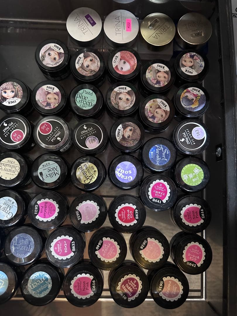 ネイルアート用ジェル 多色セット