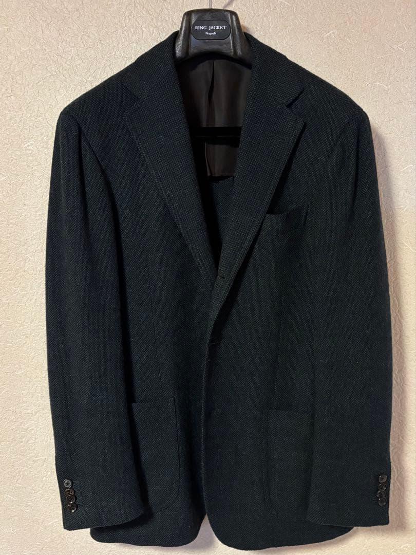 リングヂャケットマイスター ダークグリーンテーラードジャケット