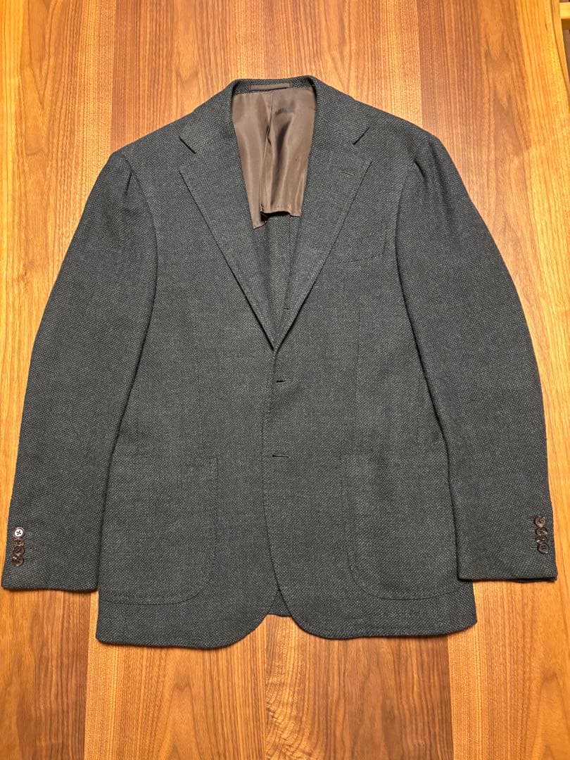 リングヂャケットマイスター ダークグリーンテーラードジャケット