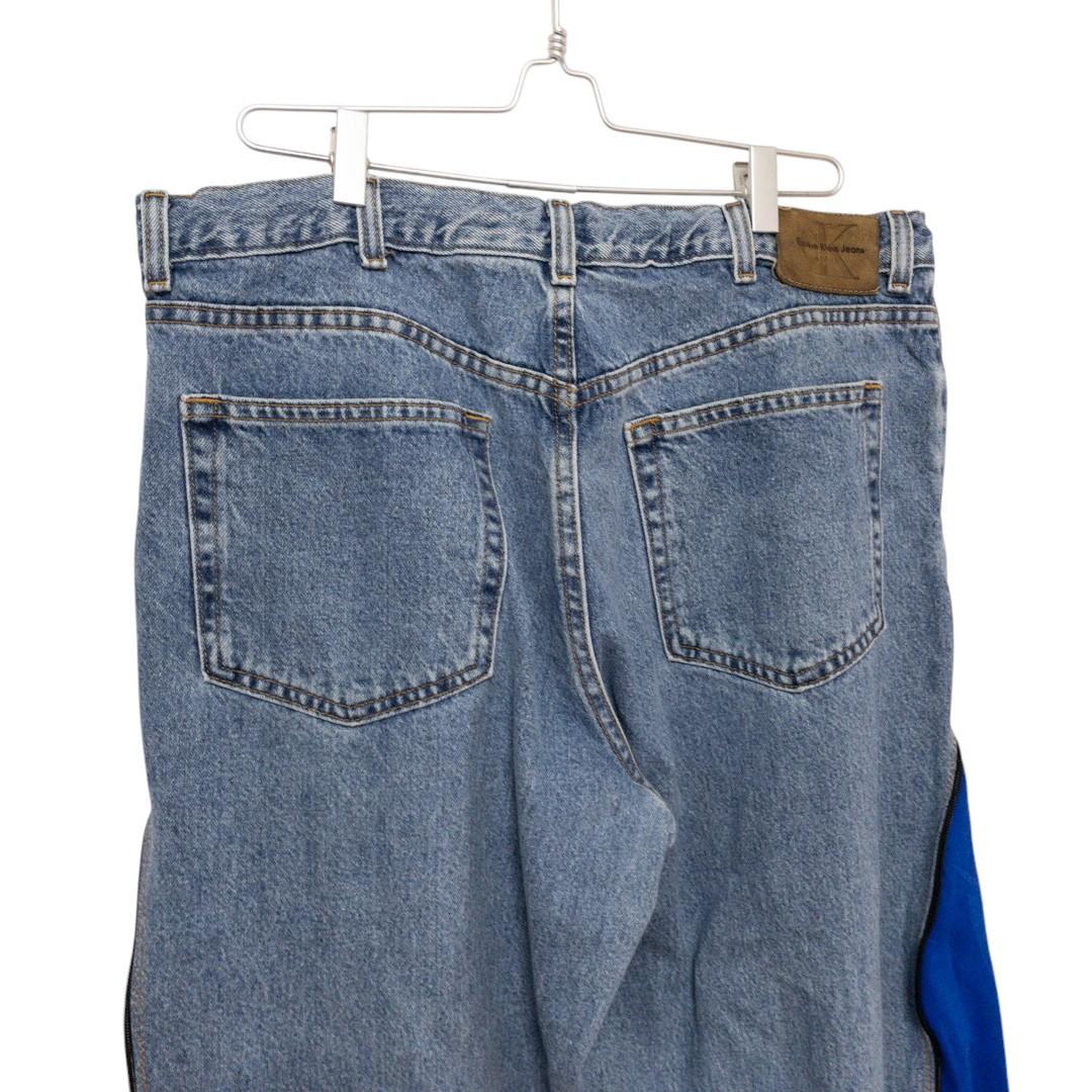 リメイク 4ジップ トラック デニムパンツ C-4578