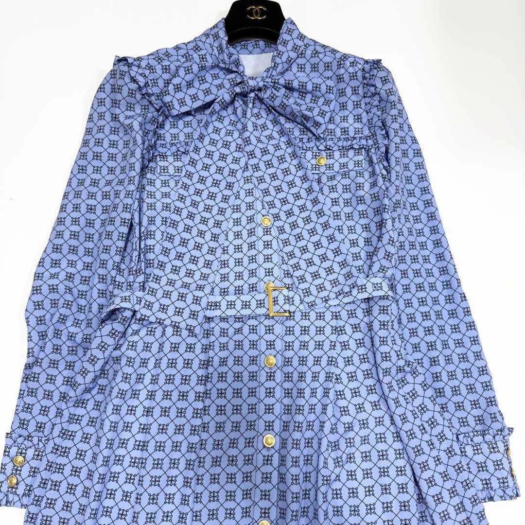 【極美品✨】ダイアグラム　キカチェックプリントドレス　38 2023年