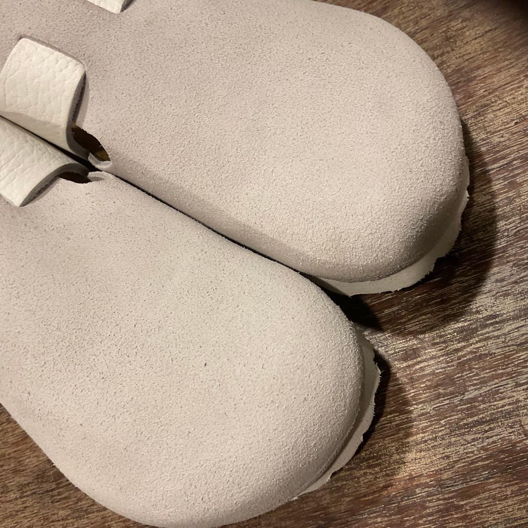 ほぼ新品！ビルケンシュトック ロンドン ホワイト レザー スエード サンダル