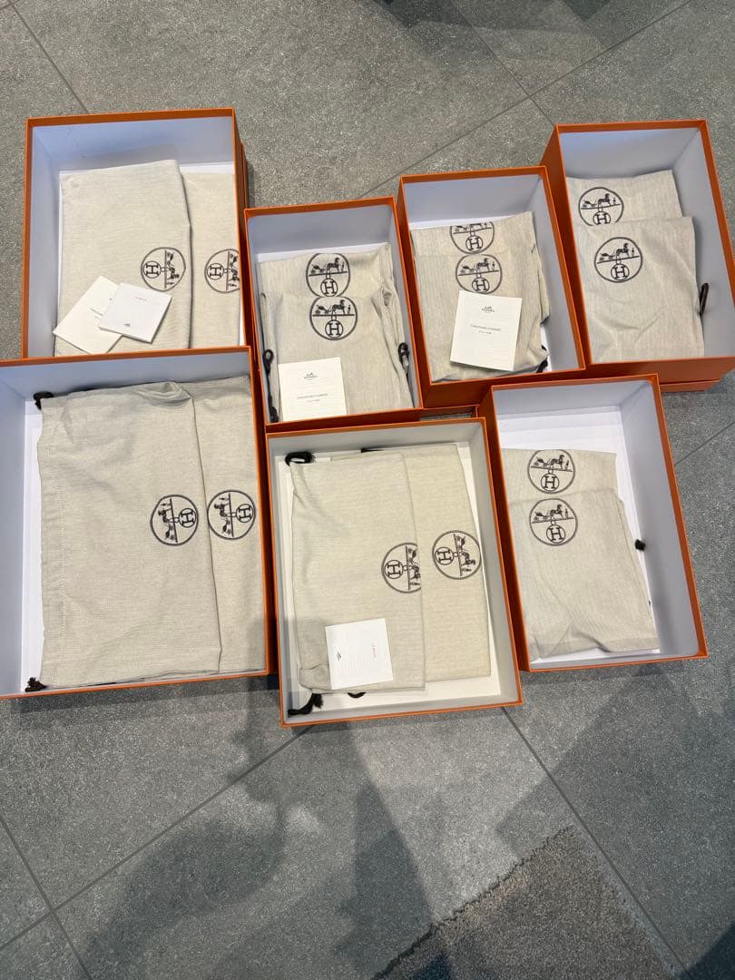 エルメスシューズ空箱まとめ売り　保存袋付き