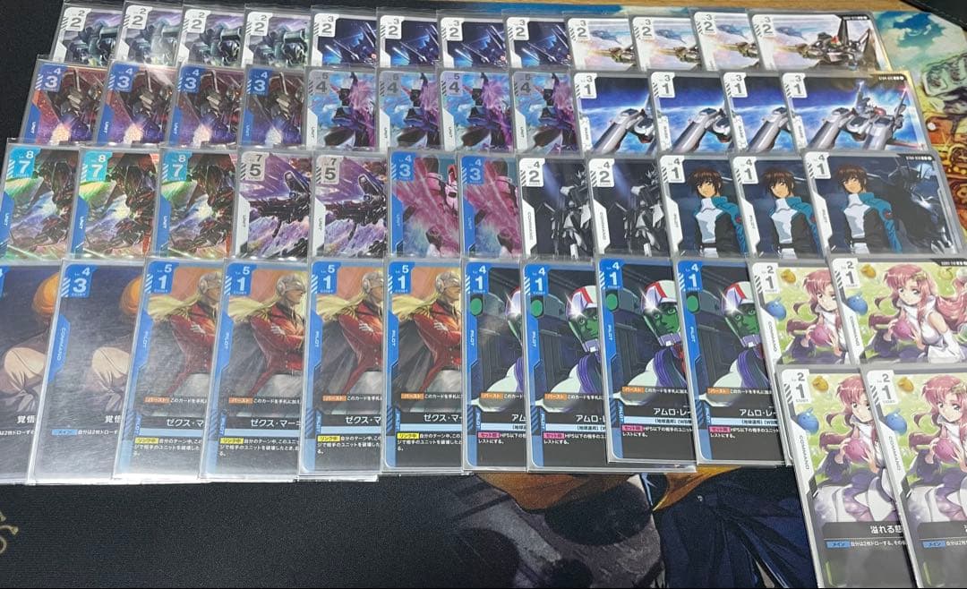 青白エピオン　デッキ　セット　ガンダムカード　LR エピオン