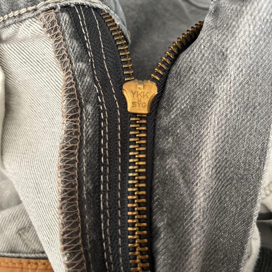 LEVI'S 569 先染め　ブラック　グレー　W34 L32 エジプト製