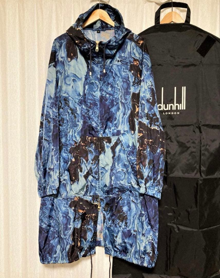 5*様 Dunhill 19SS 定価170,500 鉱石柄 ロングコート L