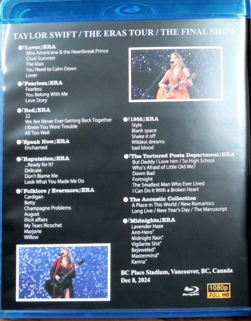 ティラースウィフトERAS TOUR FINALSHOW BDR