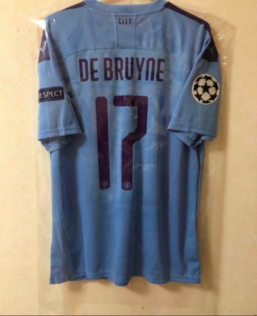 【支給】デブライネ　マンチェスターシティ　19/20（H）CL仕様　支給品