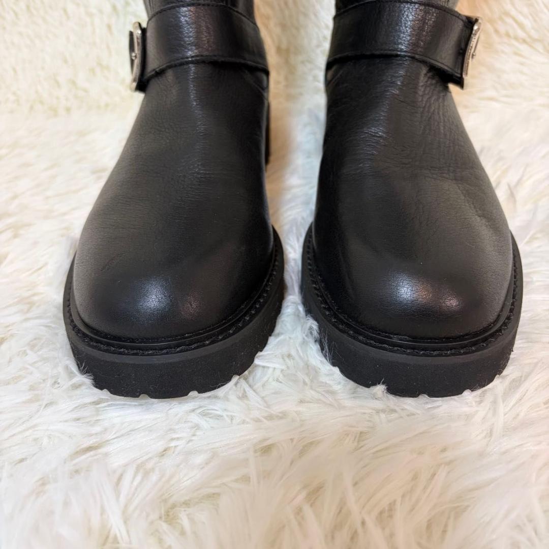 極美品✨ルタロン エンジニアブーツ トラックソール 厚底 軽量 シボ革 LL