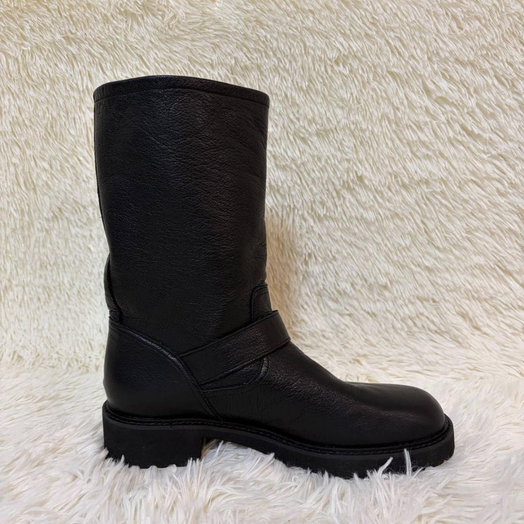 極美品✨ルタロン エンジニアブーツ トラックソール 厚底 軽量 シボ革 LL