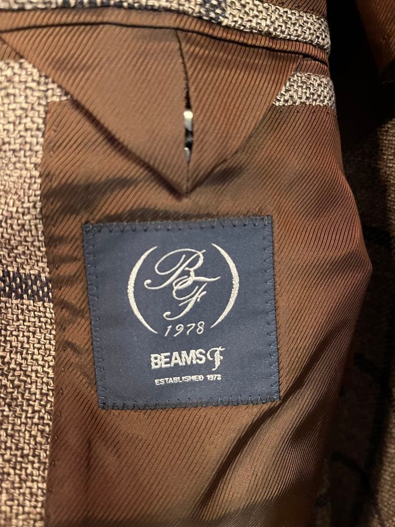 ビームスエフ　ジャケット　46 グレーチェック