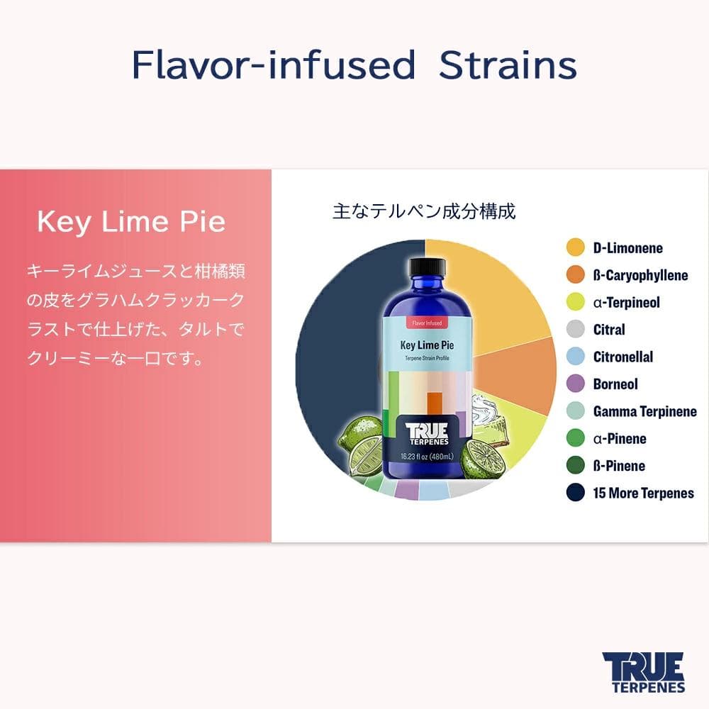 TRUE テルペン 510 CBD CBN CBG 10ml キーライムパイ