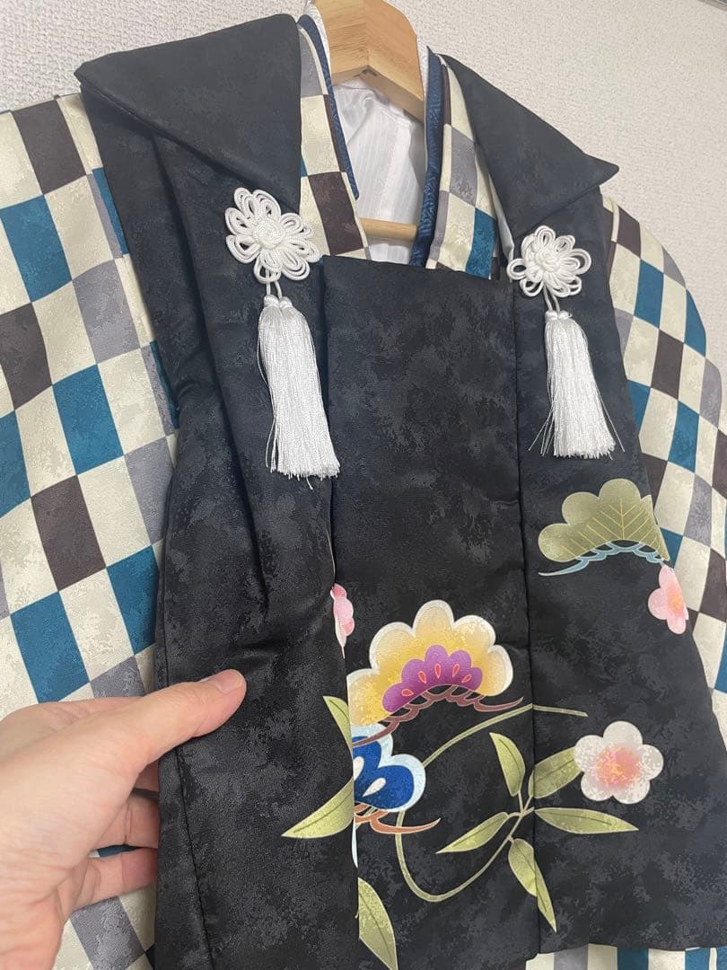 七五三 3歳 男の子 被布 着物フルセット 90㎝〜100㎝