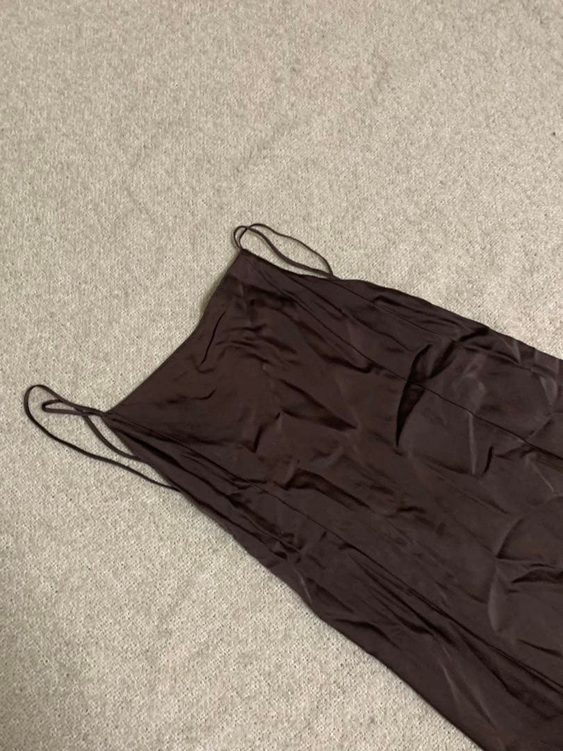 FRAY I.D サテンキャミワンピース