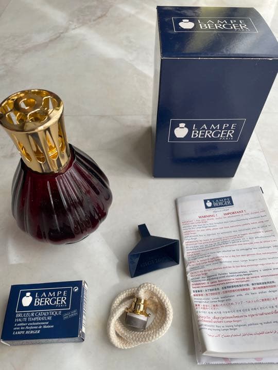 ランプベルジェ　アロマランプ　色違い5点セット + オイル3種類3本セット