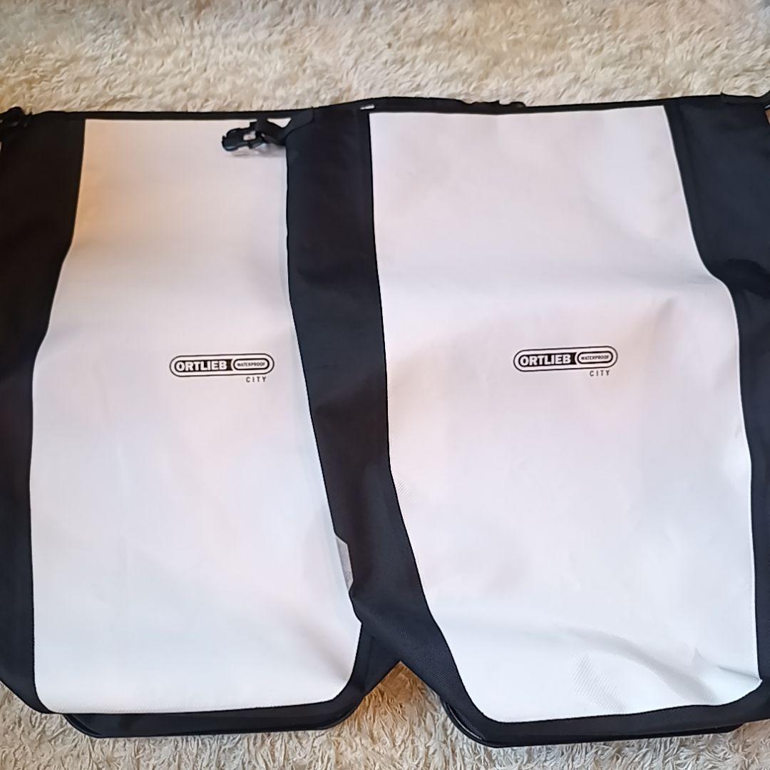 美品　ORTLIEB CITY パニアバック　ホワイト　40L(ペア)