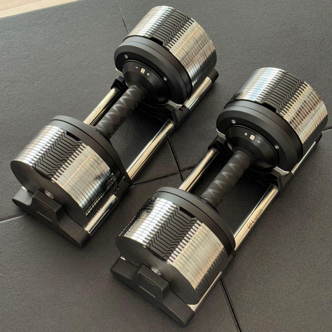 【送料込】ライシン ヘリックスミラー 32kg 1kg刻み 可変式ダンベル ②