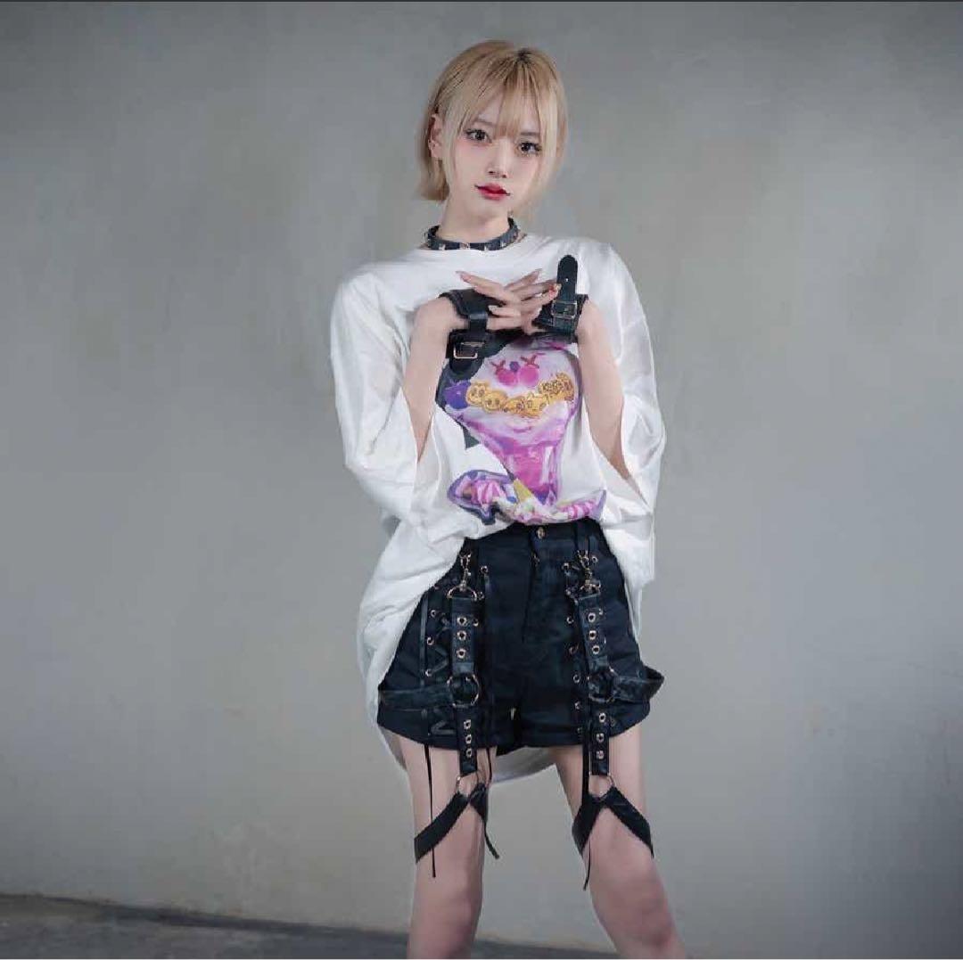 『Amilige/アミリージュ』ガーターベルト付きパンツ