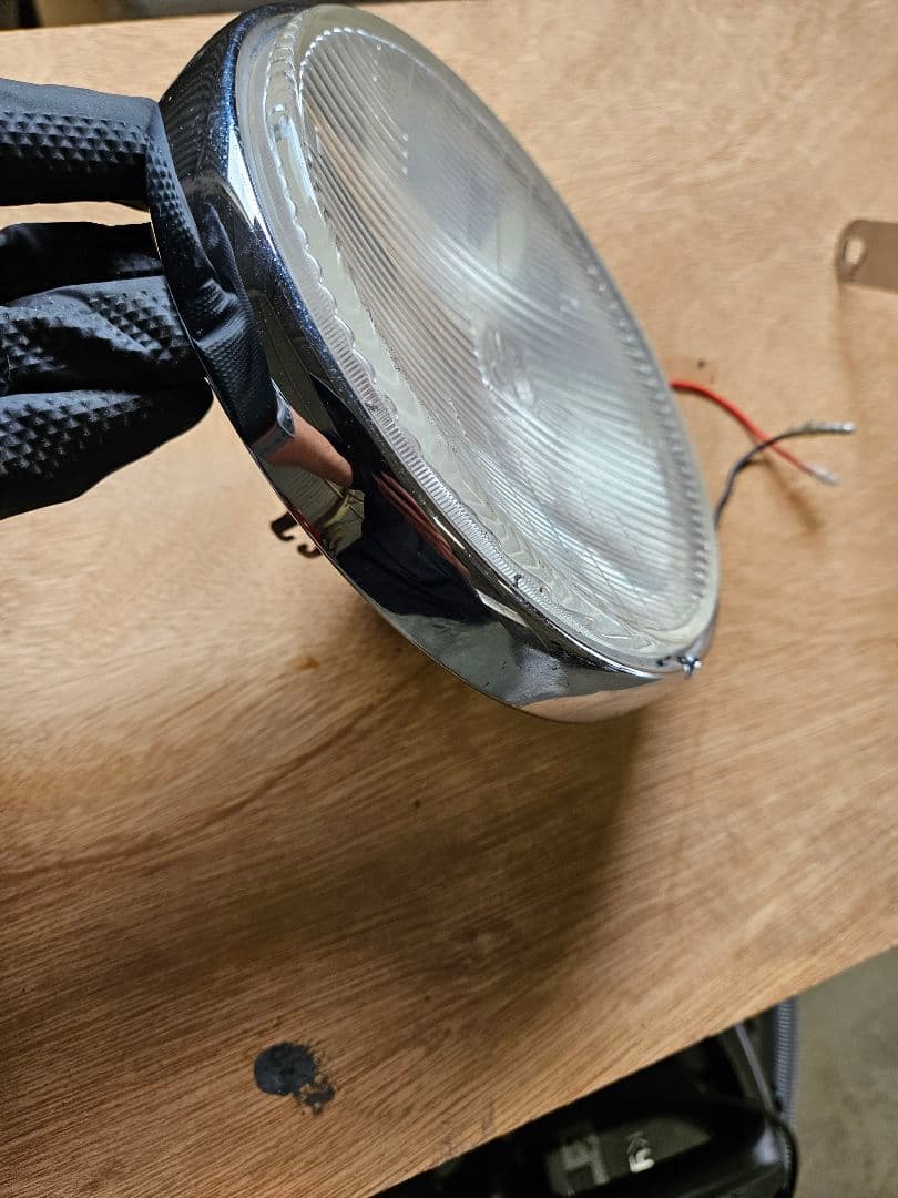 シビエヘッドライト ストーンガード付き