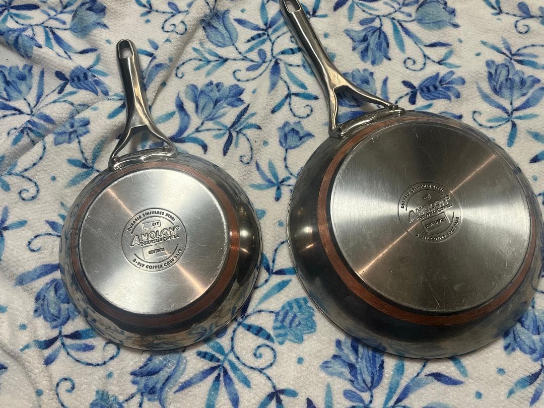【日本未発売】マイヤー　アナロン　ヌーベルカッパーフライパン2本