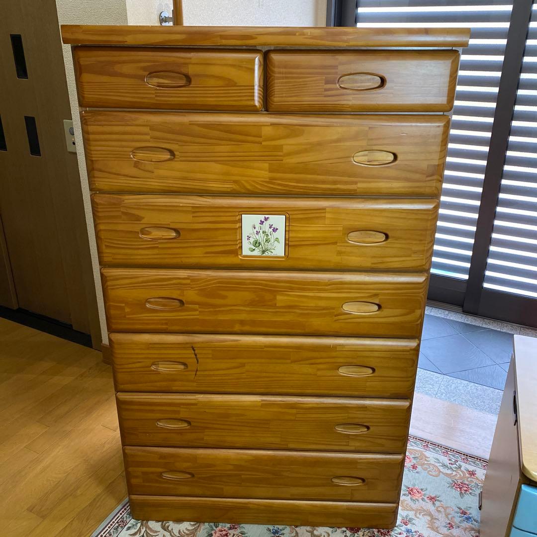 F*o様 【たんす】カントリー調 木製 チェスト　日本製　引き出し　箪笥