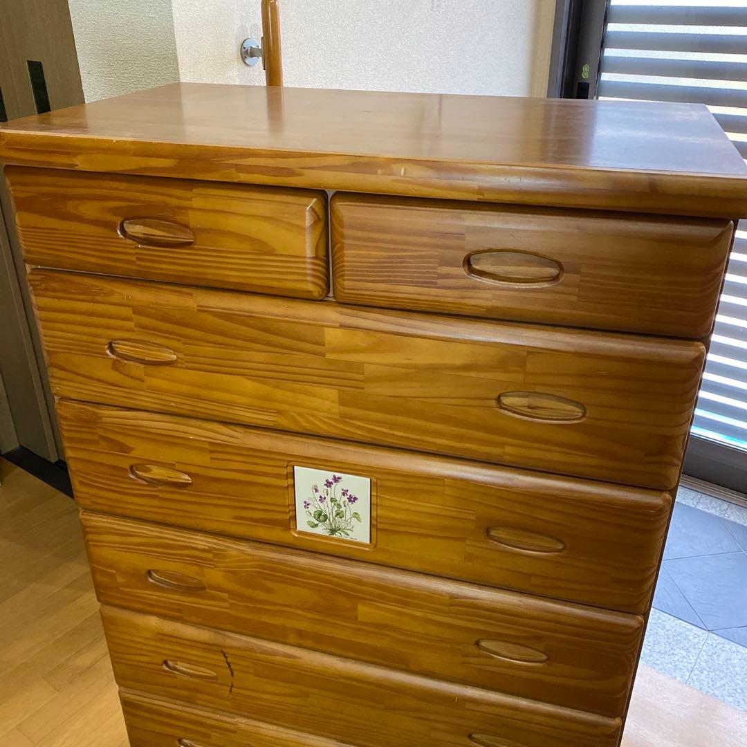F*o様 【たんす】カントリー調 木製 チェスト　日本製　引き出し　箪笥