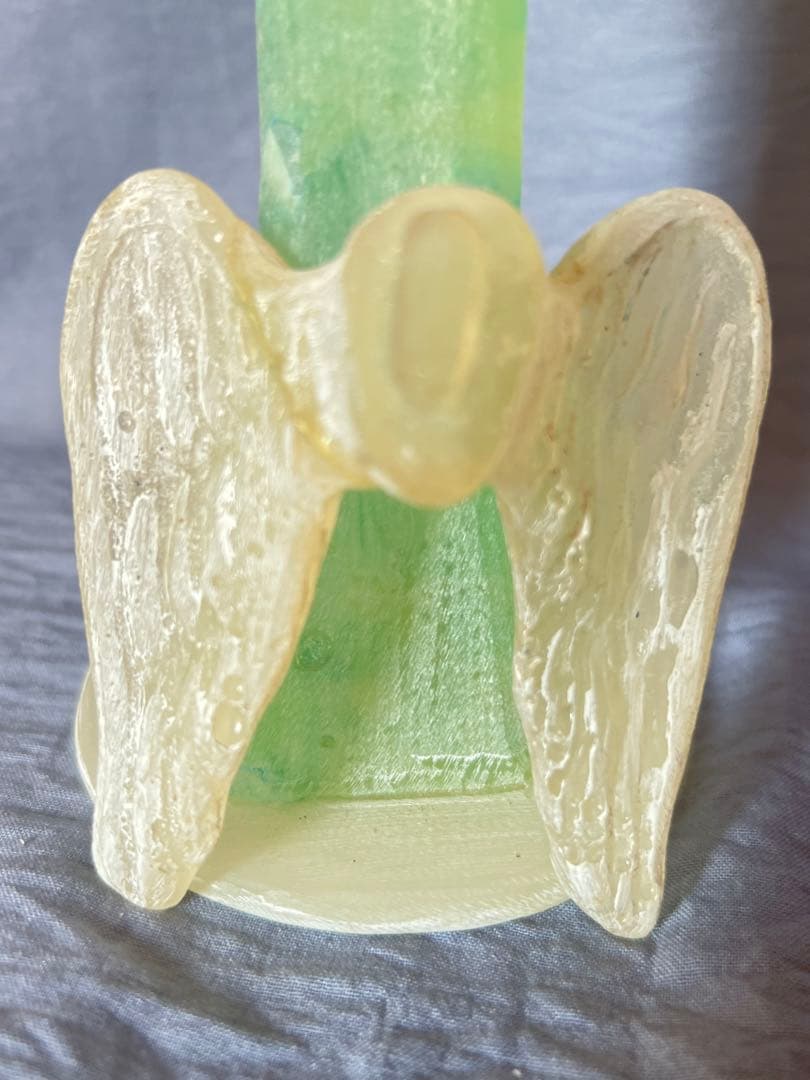 造形作家　ナスマサタカ　ビッグぷーちゃんエンジェル（イエローグリーン系）