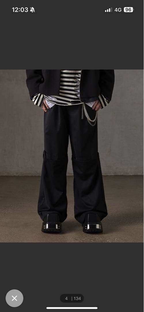 grancy 黒スラックス　Mサイズ　takato