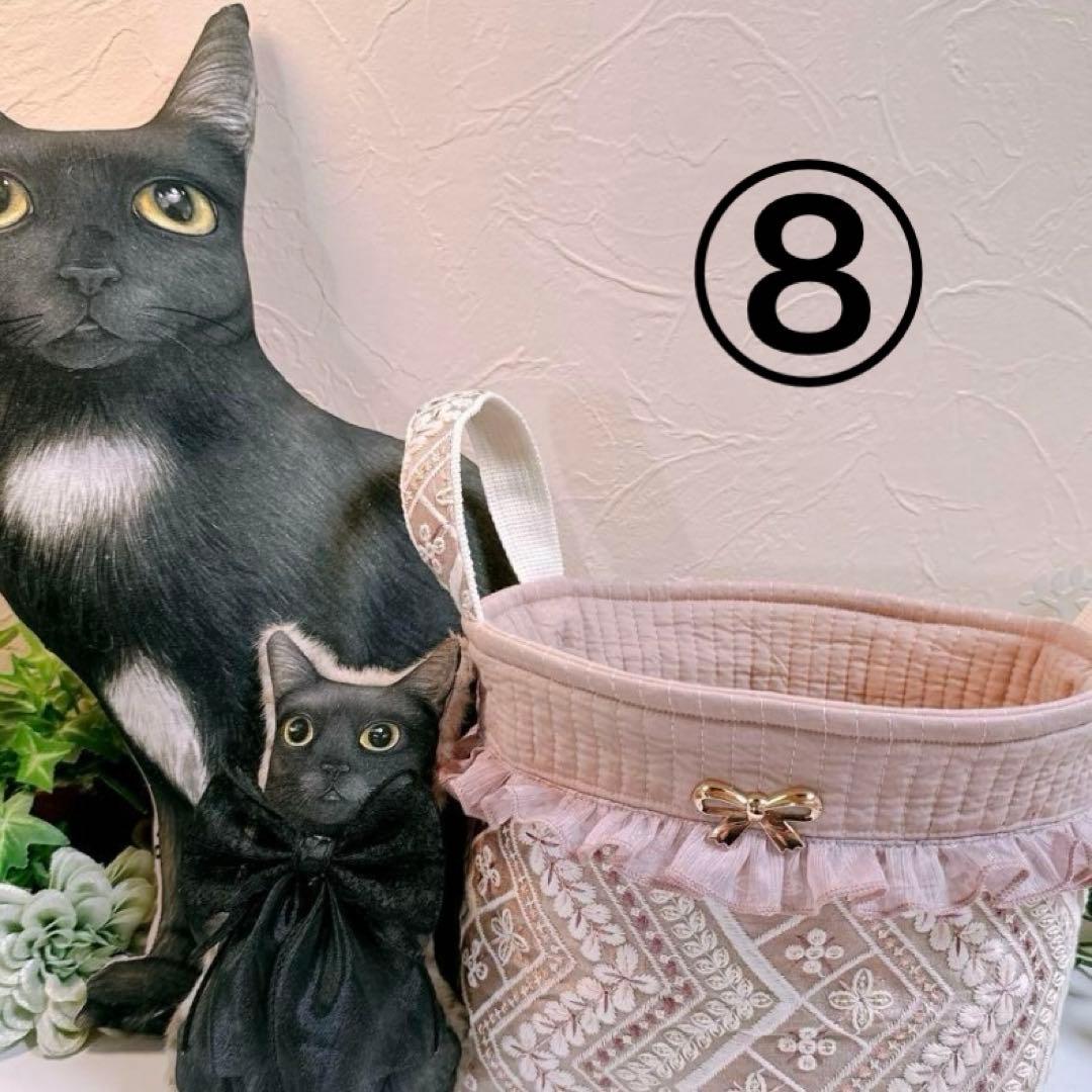 コヤンイサムチョン♡黒猫のバミちゃん♡デニムフリルトートバッグ♡赤ずきん