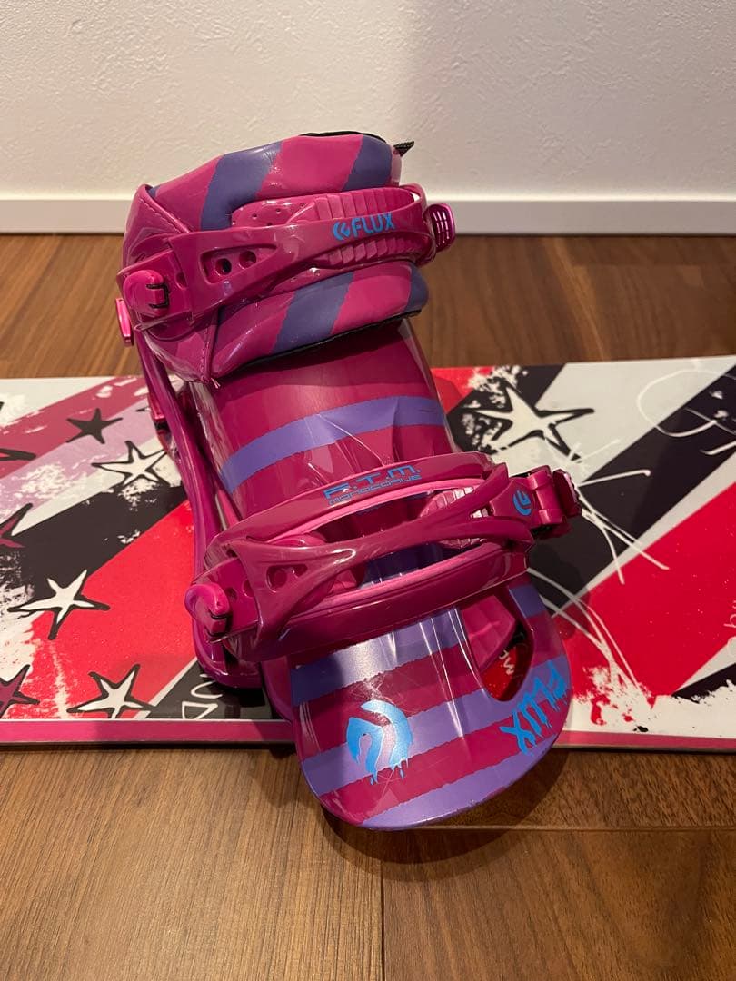 SABRINA GROOVY スノーボード FLUX ビンディングセット146㎝