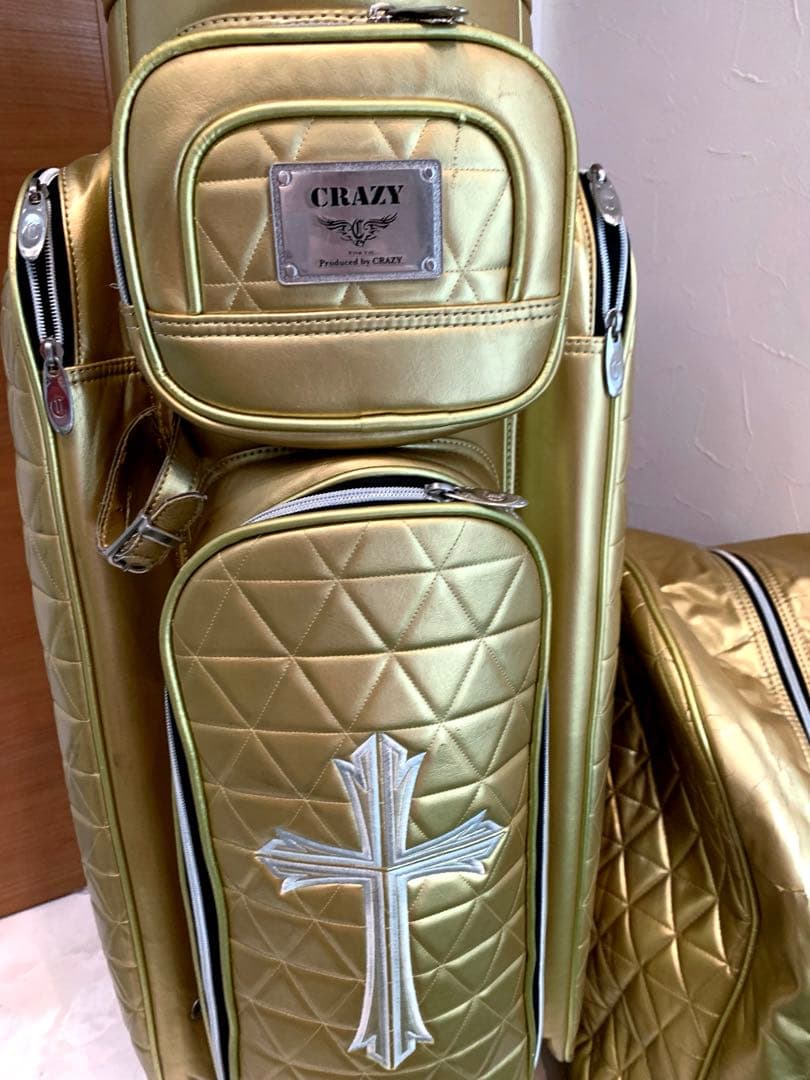 希少　完売　クレイジー　キャディバッグ　ゴールド