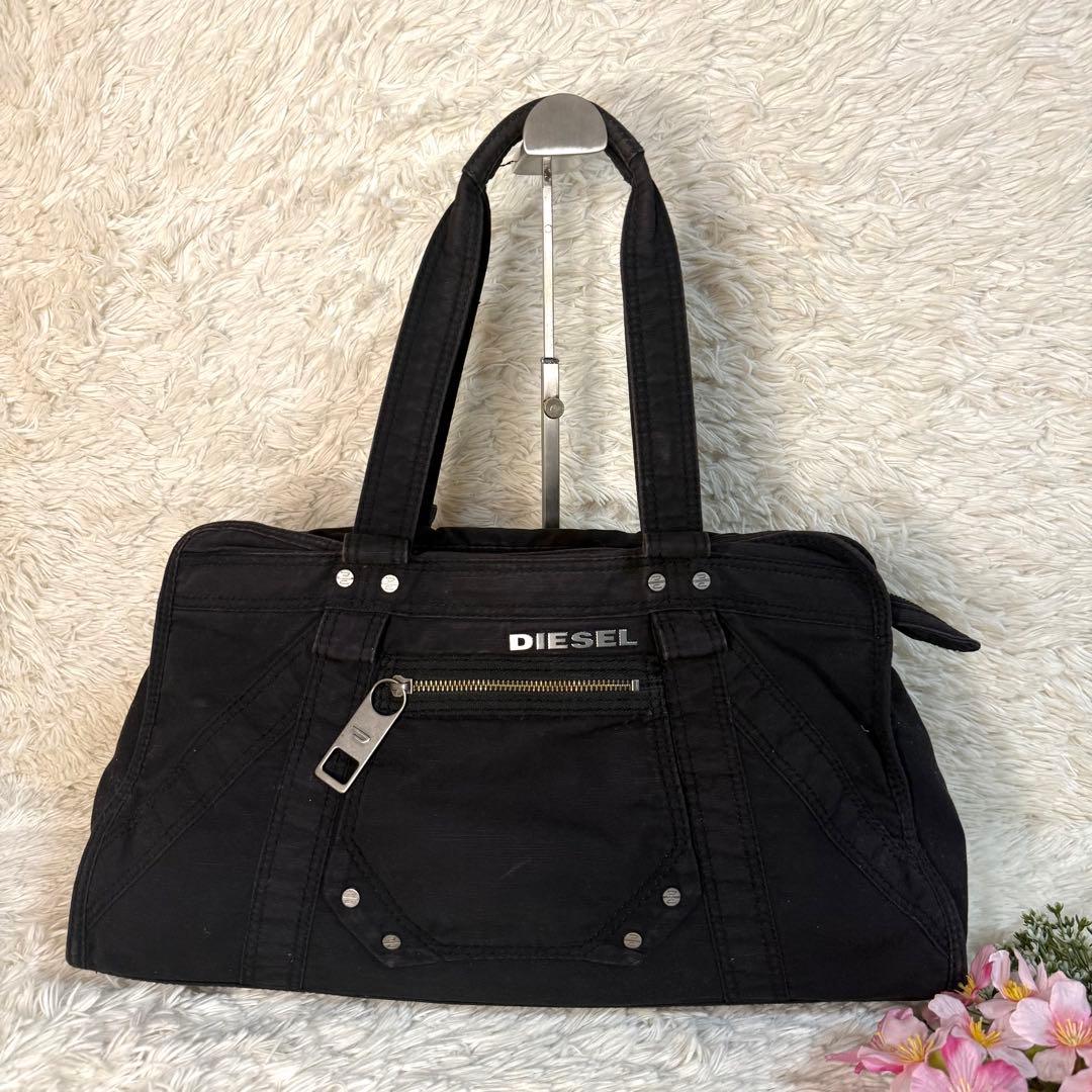 DIESEL archive l logo ショルダーバッグ　Y2K 黒