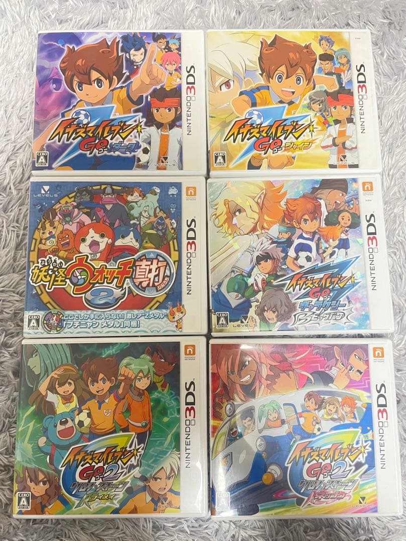 任天堂3DSソフト イナズマイレブン5種＋妖怪ウォッチ真打