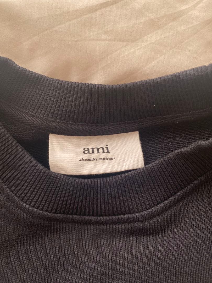 ami paris クルーネック　スウェット　ブラック　M
