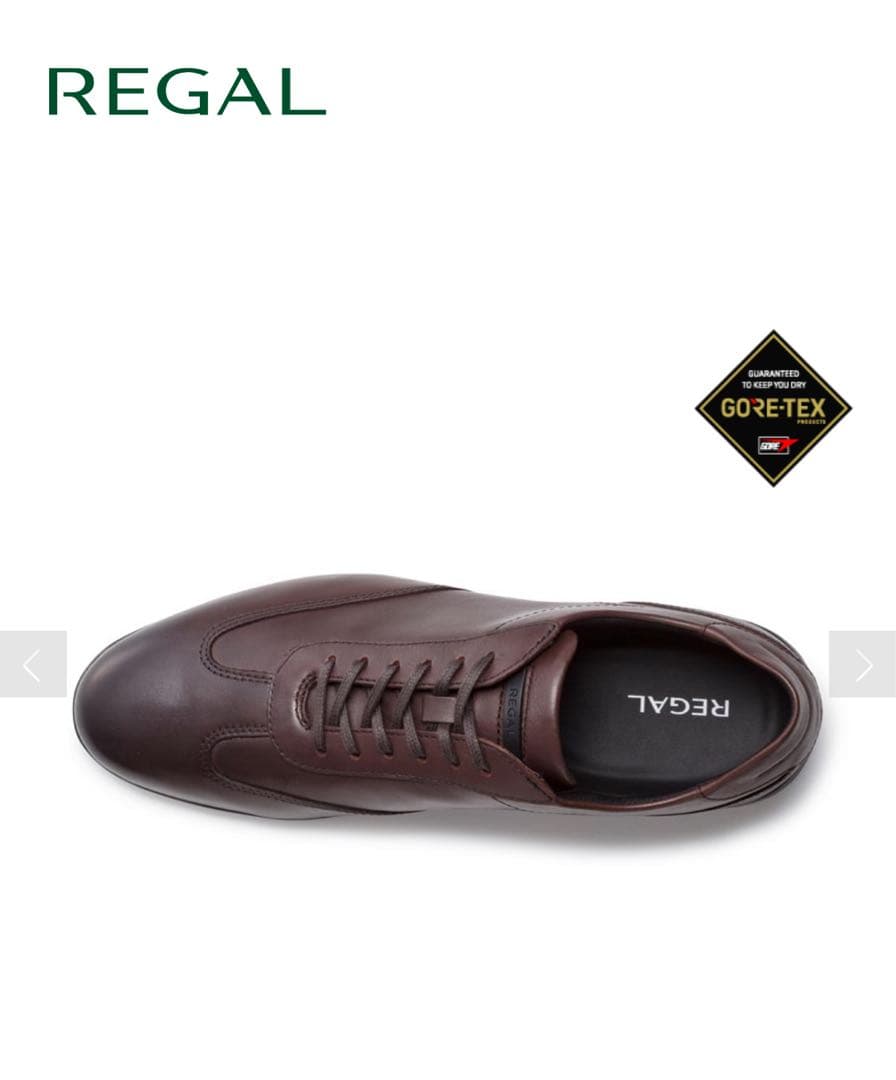 【お買い得】REGAL レザースニーカー ダークブラウン70CL