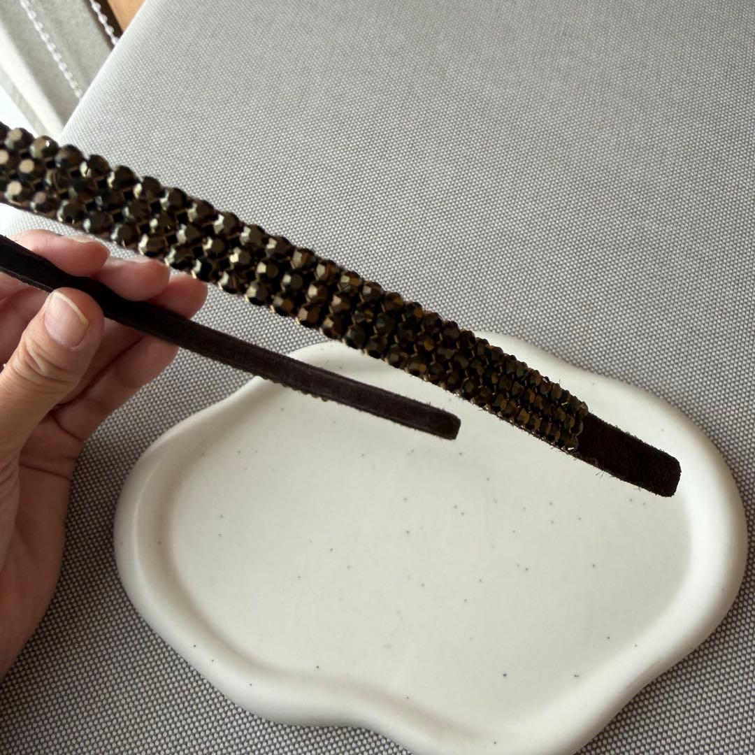 acca アッカ　カチューシャ　ヘアアクセサリー　ブラウン　オードリー