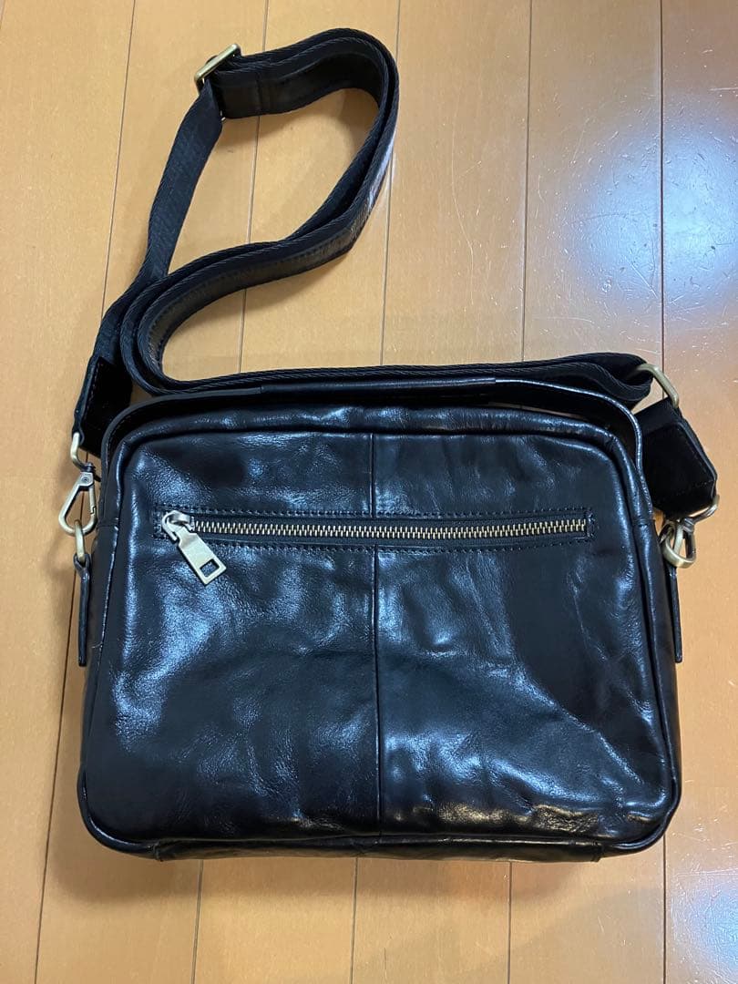 ⭐️新品⭐️ダブルアールエル　ショルダーバッグ　ビンテージ加工　ブラック