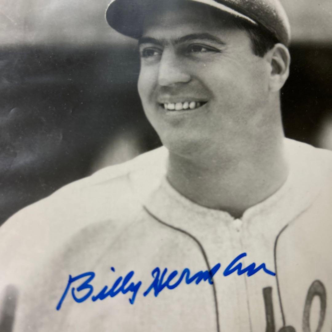 MLB  ビリーハーマン　ブルックリンドジャース　直筆サイン入りフォト　メジャー