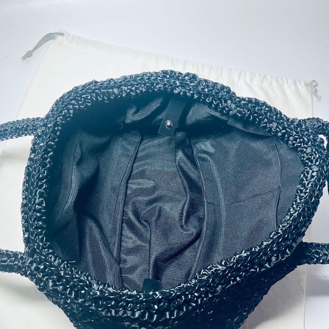 未使用級◇アンテプリマ ワイヤー ハンドバッグ◇ブラック ギャランティカード