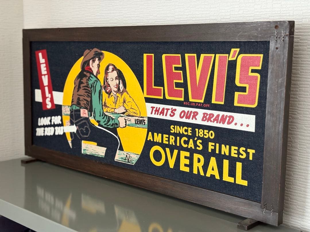 リーバイス バナー lvc デニム ヴィンテージ 看板 LEVI'S