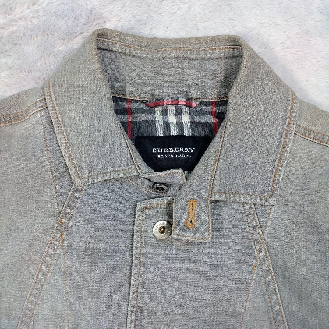 バーバリーブラックレーベル デニムジャケット L ノバチェック