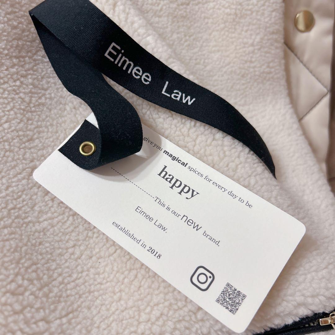 Eimee Lawバックフリルショートボアブルゾン アイボリー