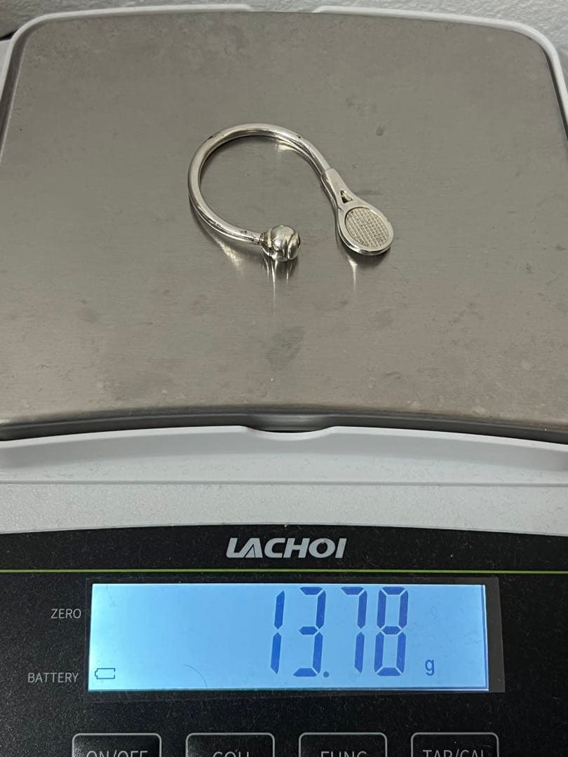 ティファニー TIFFANY&CO テニスラケット ボール モチーフ キーリング