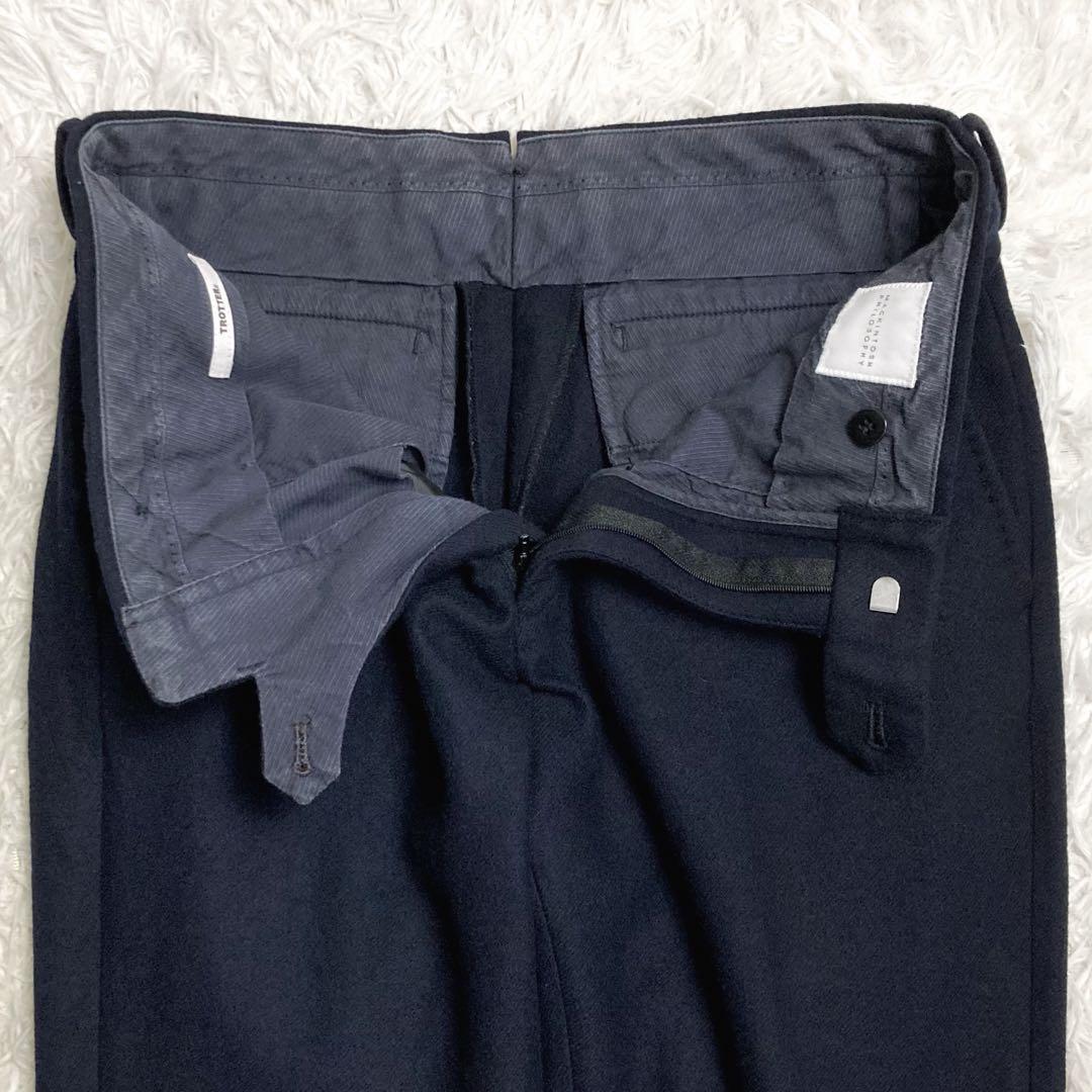 美品✨マッキントッシュフィロソフィー トロッターセットアップ アンコン 紺 38