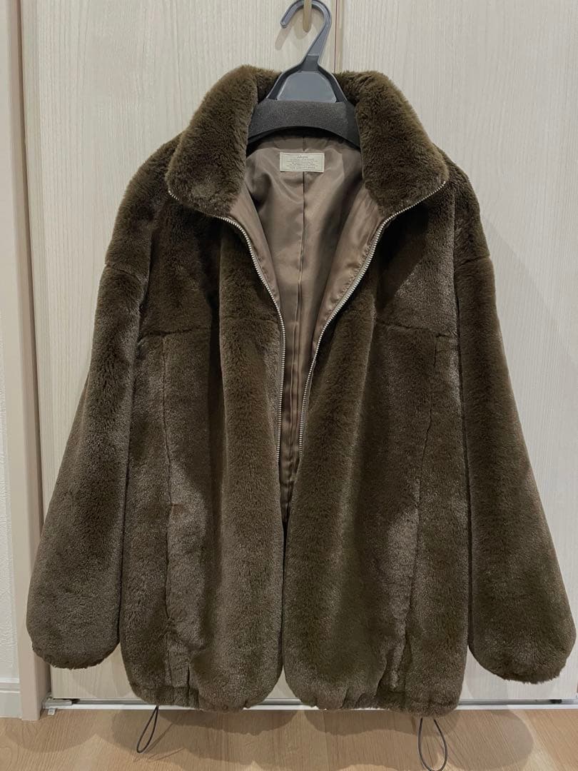 ジャーナルスタンダードレリューム　フルジップファーブルゾン　ブラウン