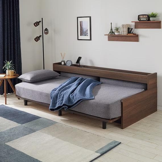 【ゆひ】ニトリ ベッドソファ（説明書・パーツ完備）/ 引越しのため出品