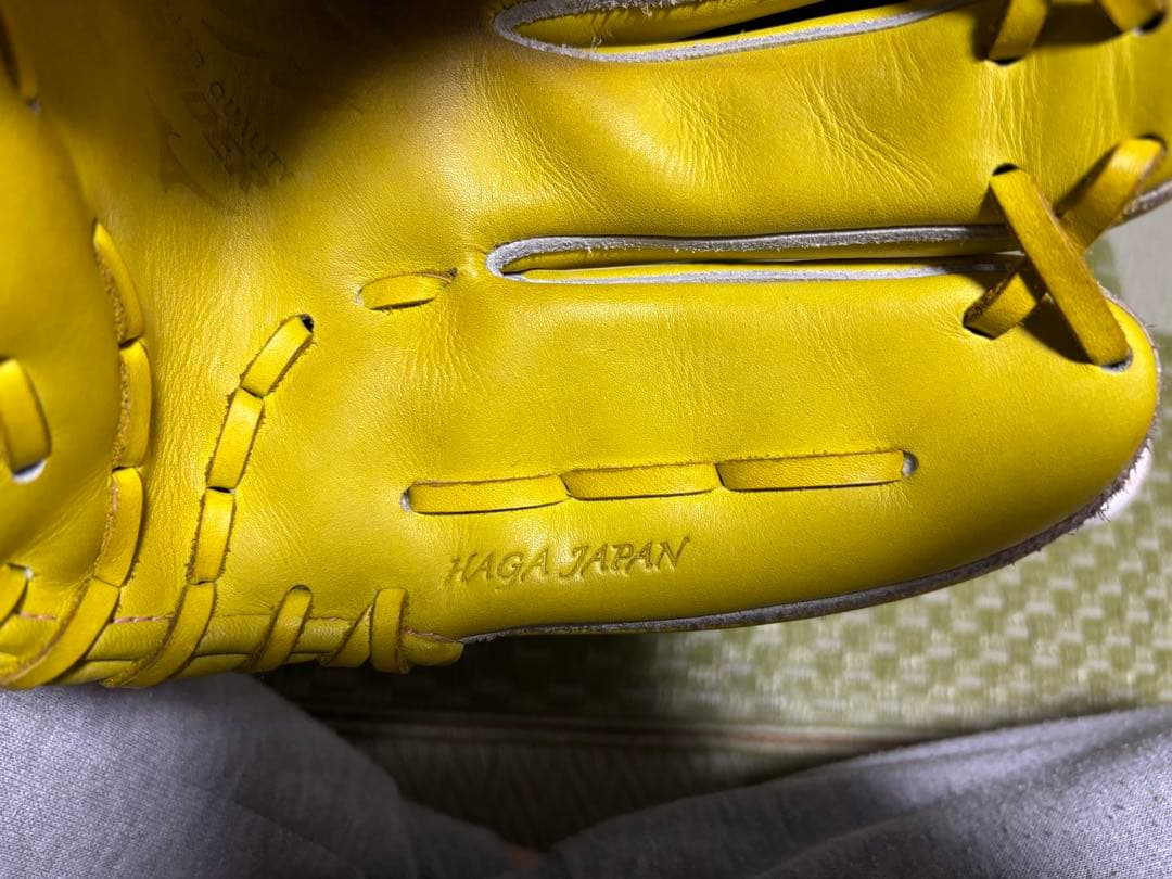 MizunoPro ミズノプロ 軟式投手用グローブ イエロー HAGAJAPAN
