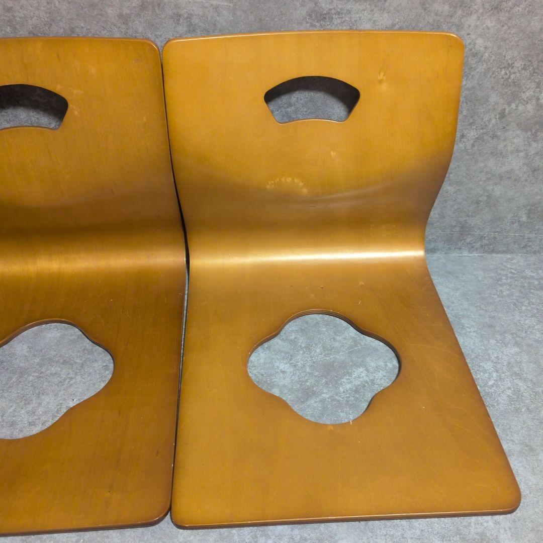 演漆　曲げ木座椅子 8席セット