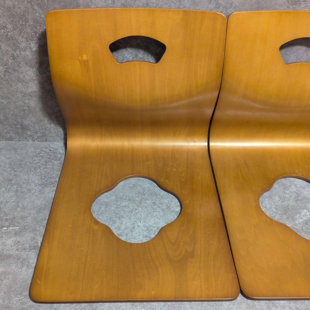 演漆　曲げ木座椅子 8席セット