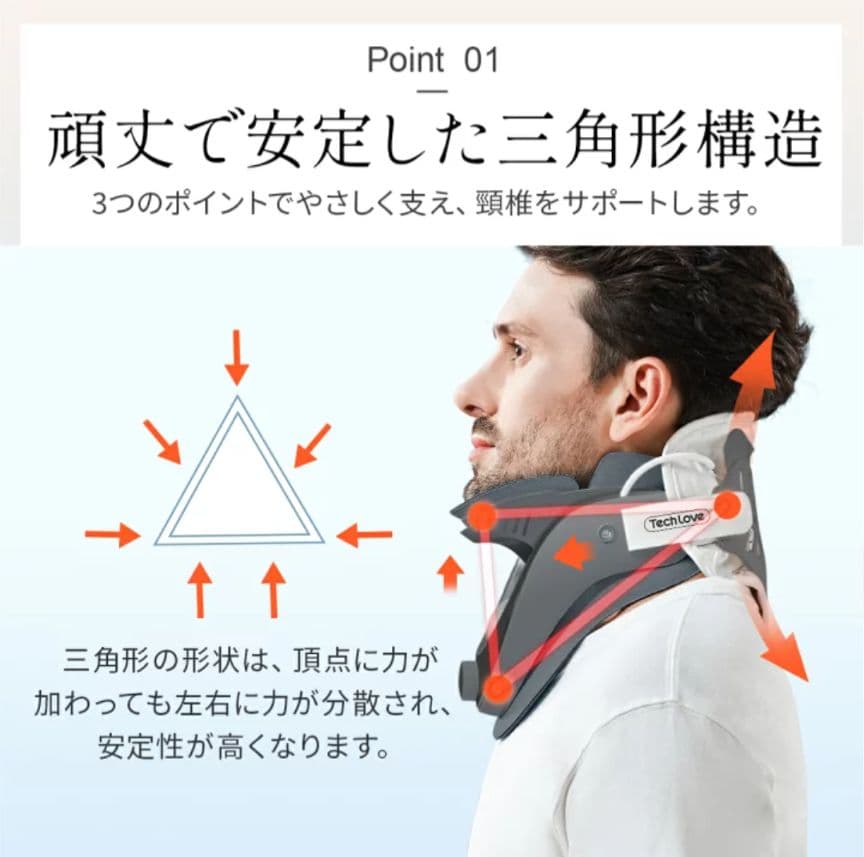 【美品】Tech Love ネックストレッチャー Plus ストレートネック
